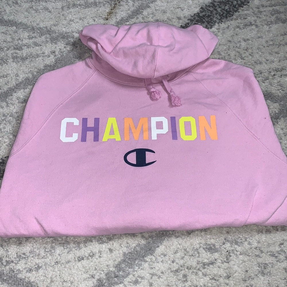 Pink champion hoodie